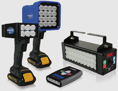 Stroboscopic inspection lights